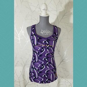 Nike Dri-Fit Livestrong Purple Printed Cutout Tank